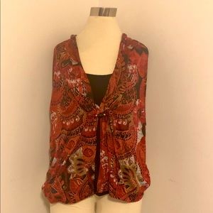 Elementz Blouse with Faux Black Cami